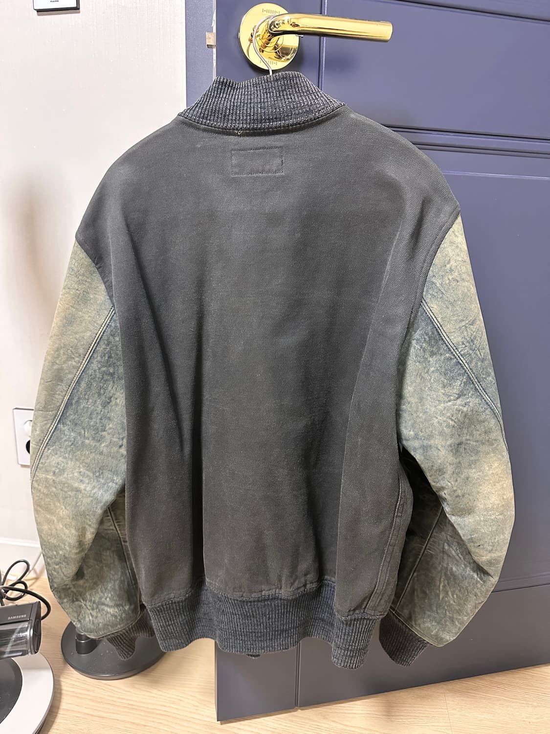 RRL 더블알엘 인디고 레더 바시티 M 상품이미지3