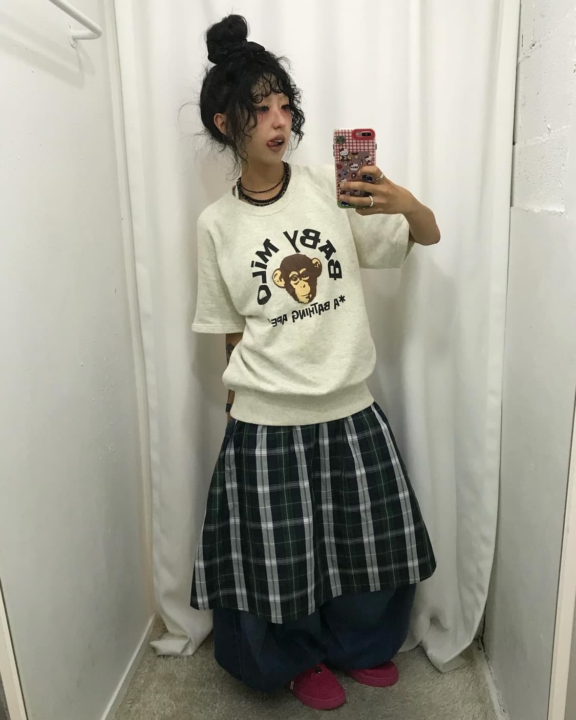 Old Bape Milo Half Sweat Shirt  상품이미지2