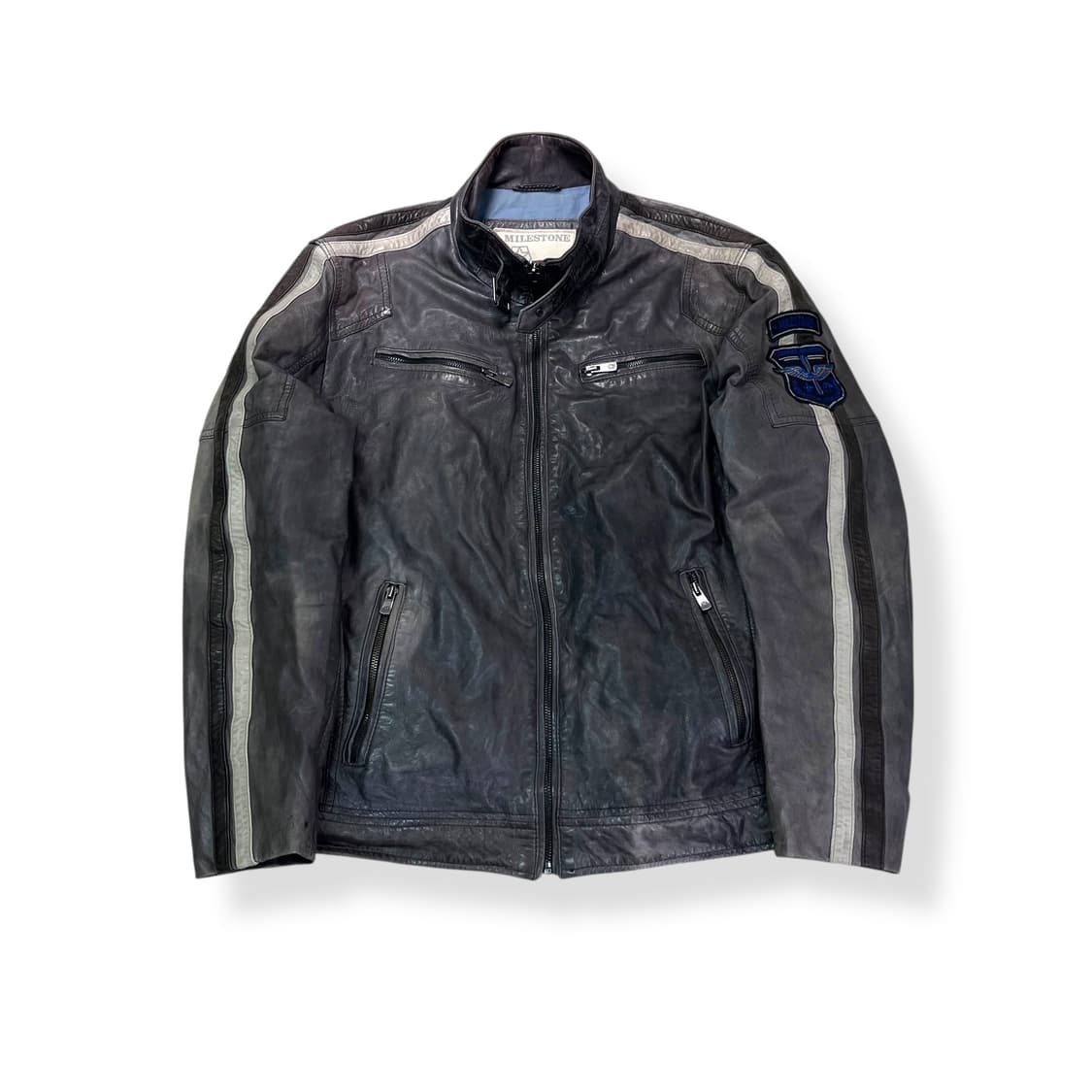 100 마일스톤 램스킨 라이더 가죽 자켓 상품이미지1