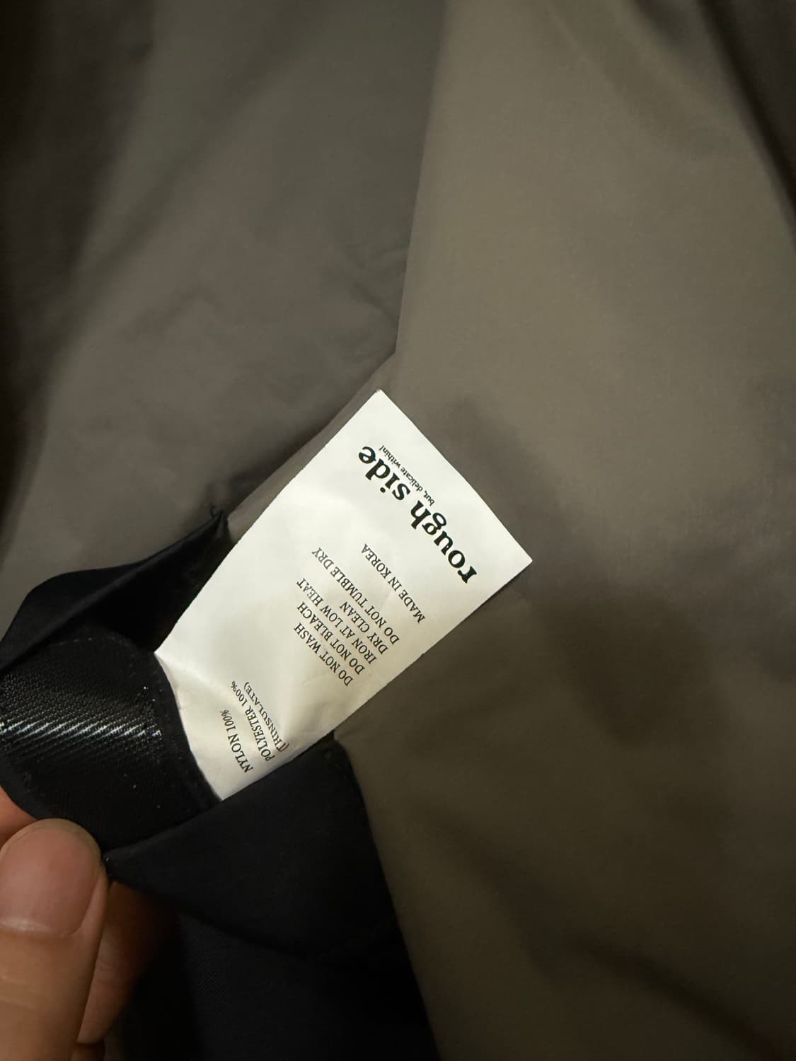 러프사이드 ma-1 23ss 2사이즈 애쉬 블랙 상품이미지2