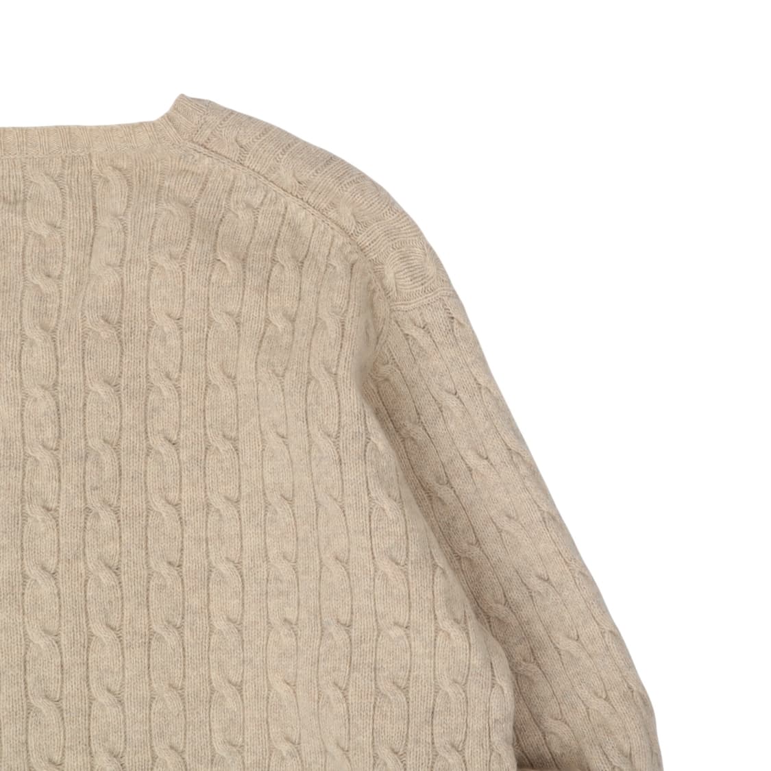 폴로 랄프로렌 베이지 램스울 케이블 니트 상품이미지6