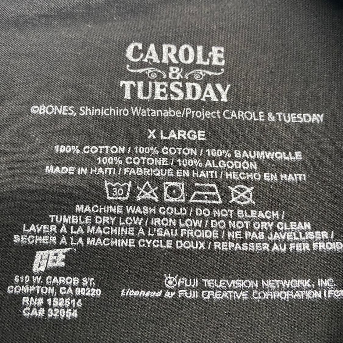 캐롤 튜즈데이 오피셜 애니메이션 티셔츠 상품이미지3