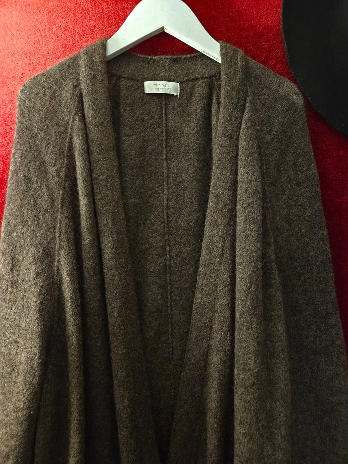 TIME 타임 여성 모헤어 풀 롱 가디건 Free사이즈 상품이미지5