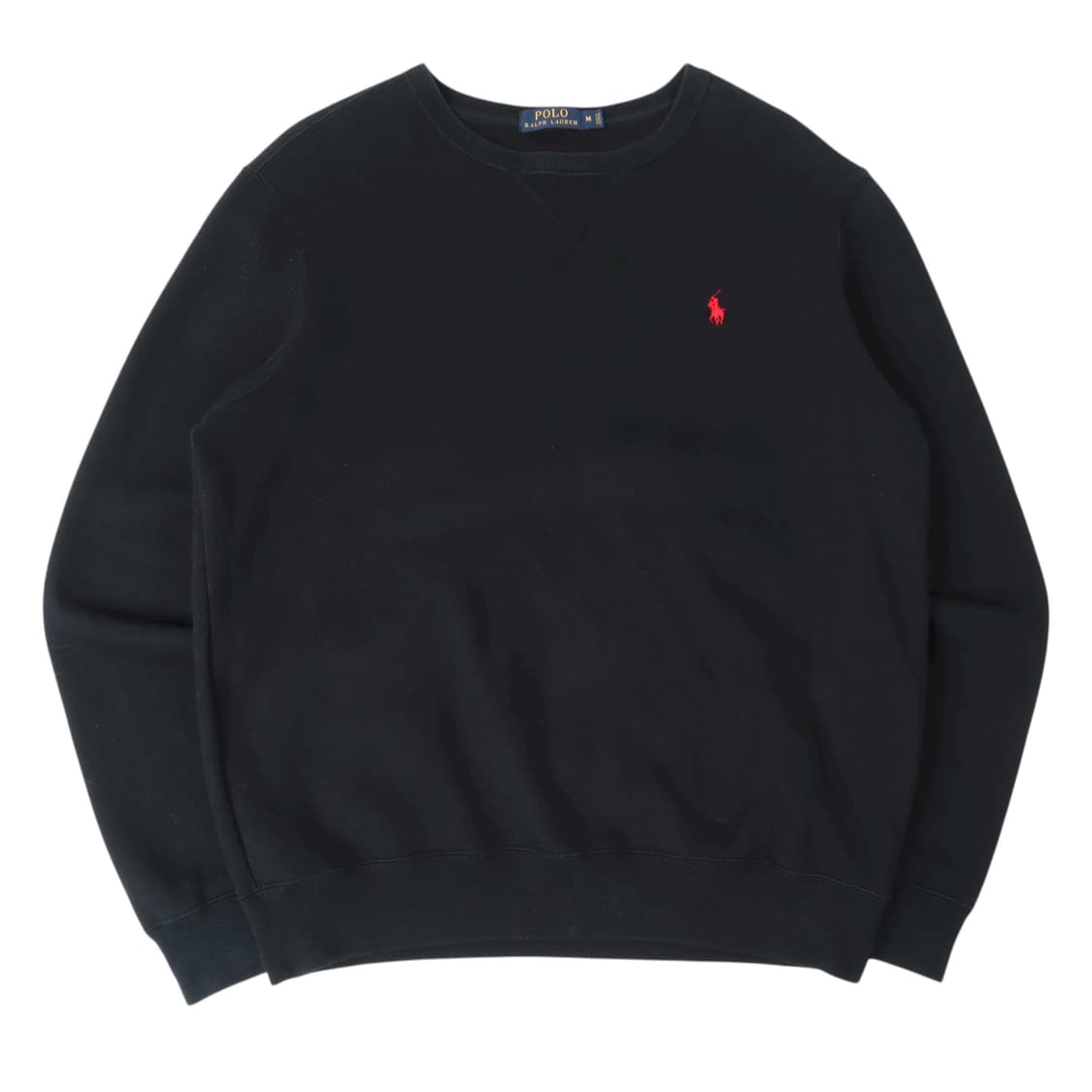 폴로 랄프로렌 블랙 레드포니 코튼 스웻셔츠 상품이미지1