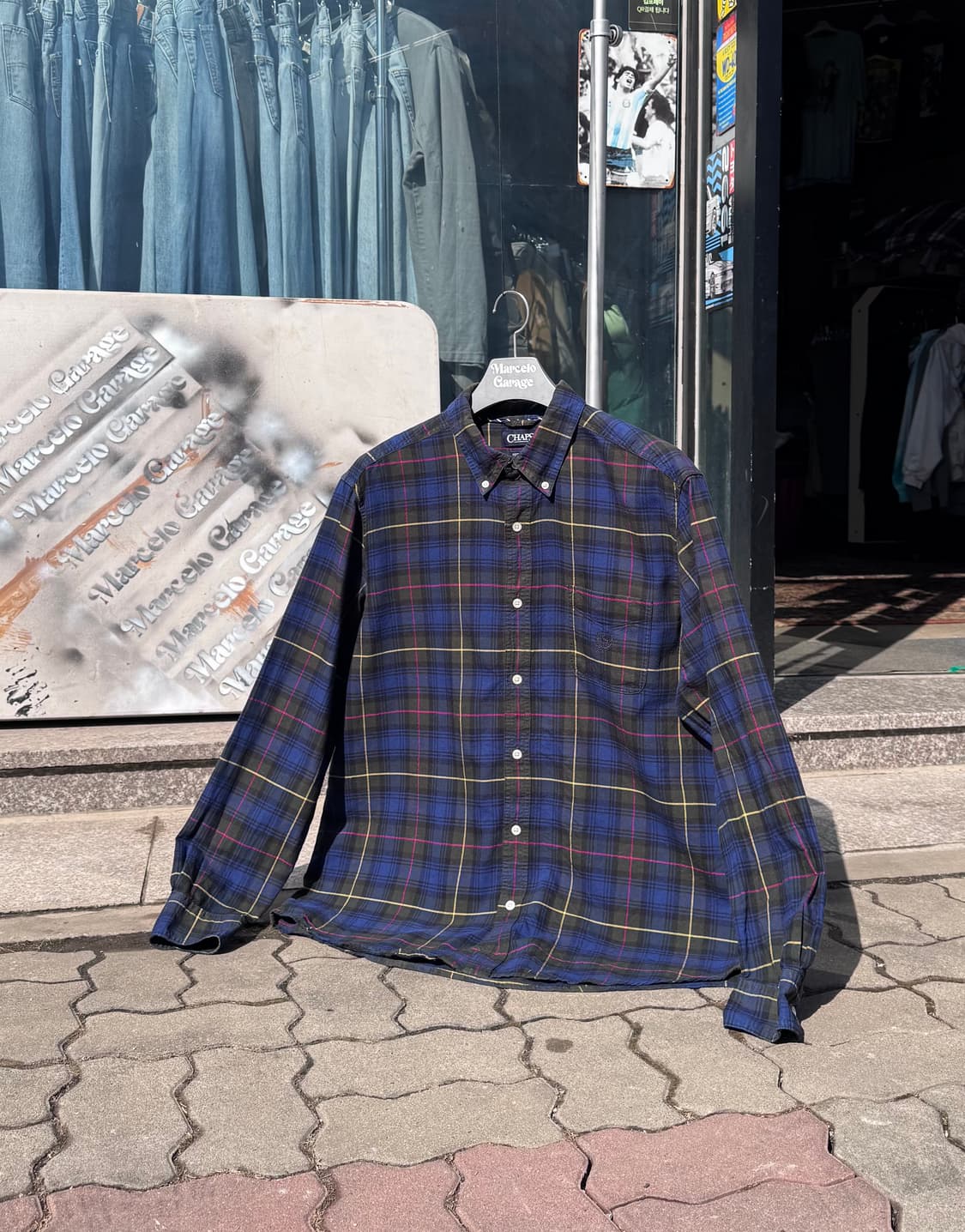 빈티지 챕스 CHAPS 체크 플란넬 셔츠 XL (605) 상품이미지1