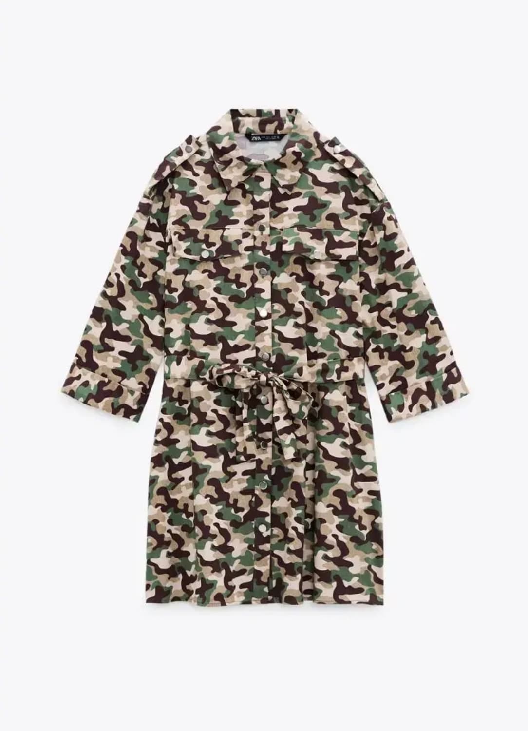 (L)자라 카모 밀리터리 원피스 상품이미지5