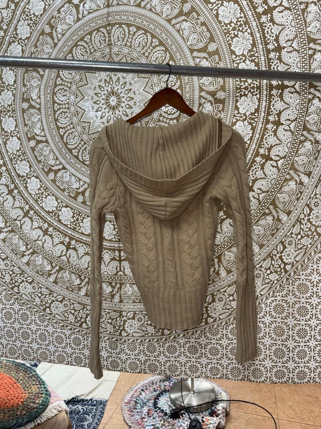 1892 F&FITCH 빈티지 여성 캐시미어 니트 후드티 상품이미지5