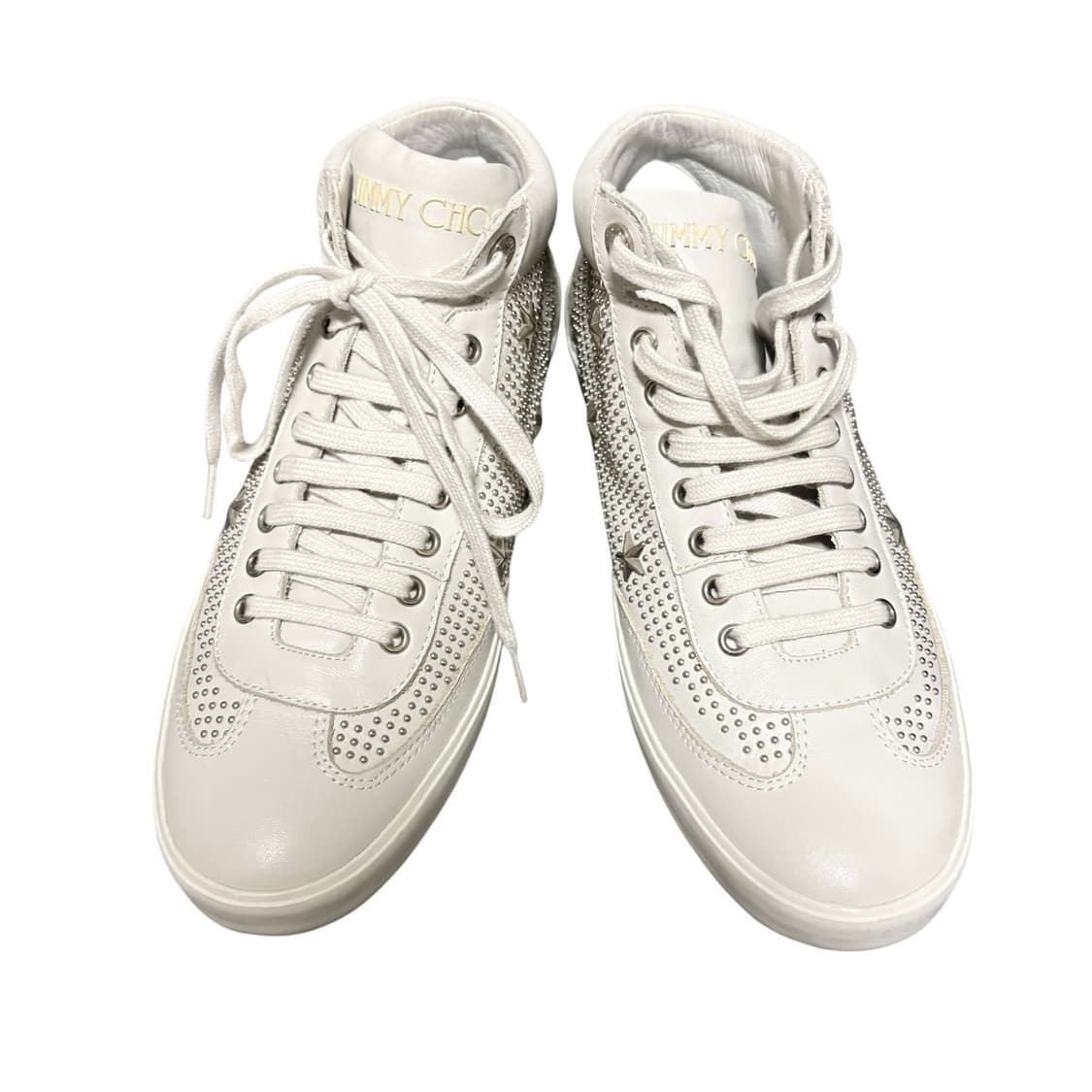 지미추 스타 스터드 하이탑 스니커즈 41.5 260-265 부츠 상품이미지3