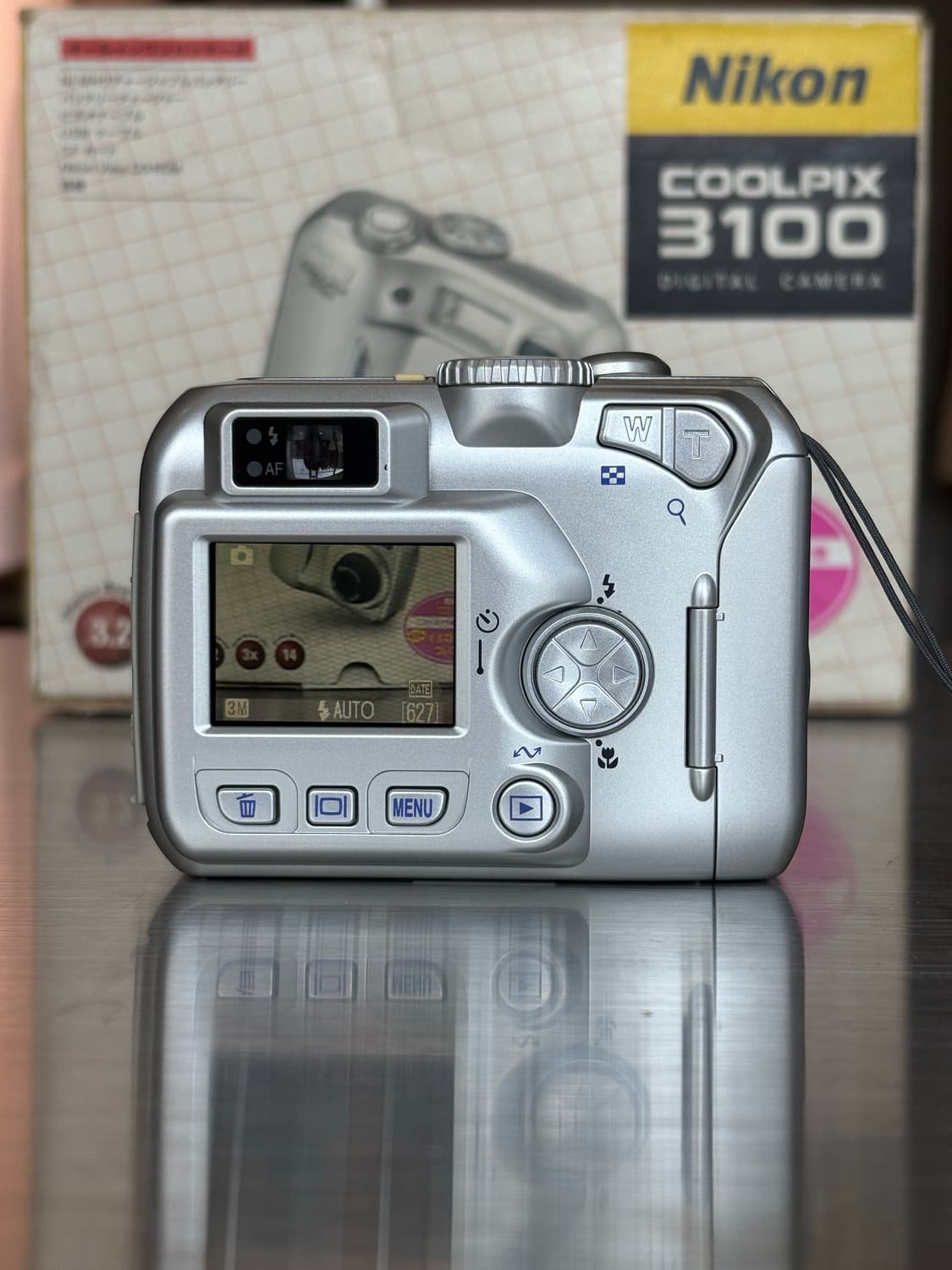 박스O/날짜표시)니콘 쿨픽스 3100 실버 빈티지디카 상품이미지3