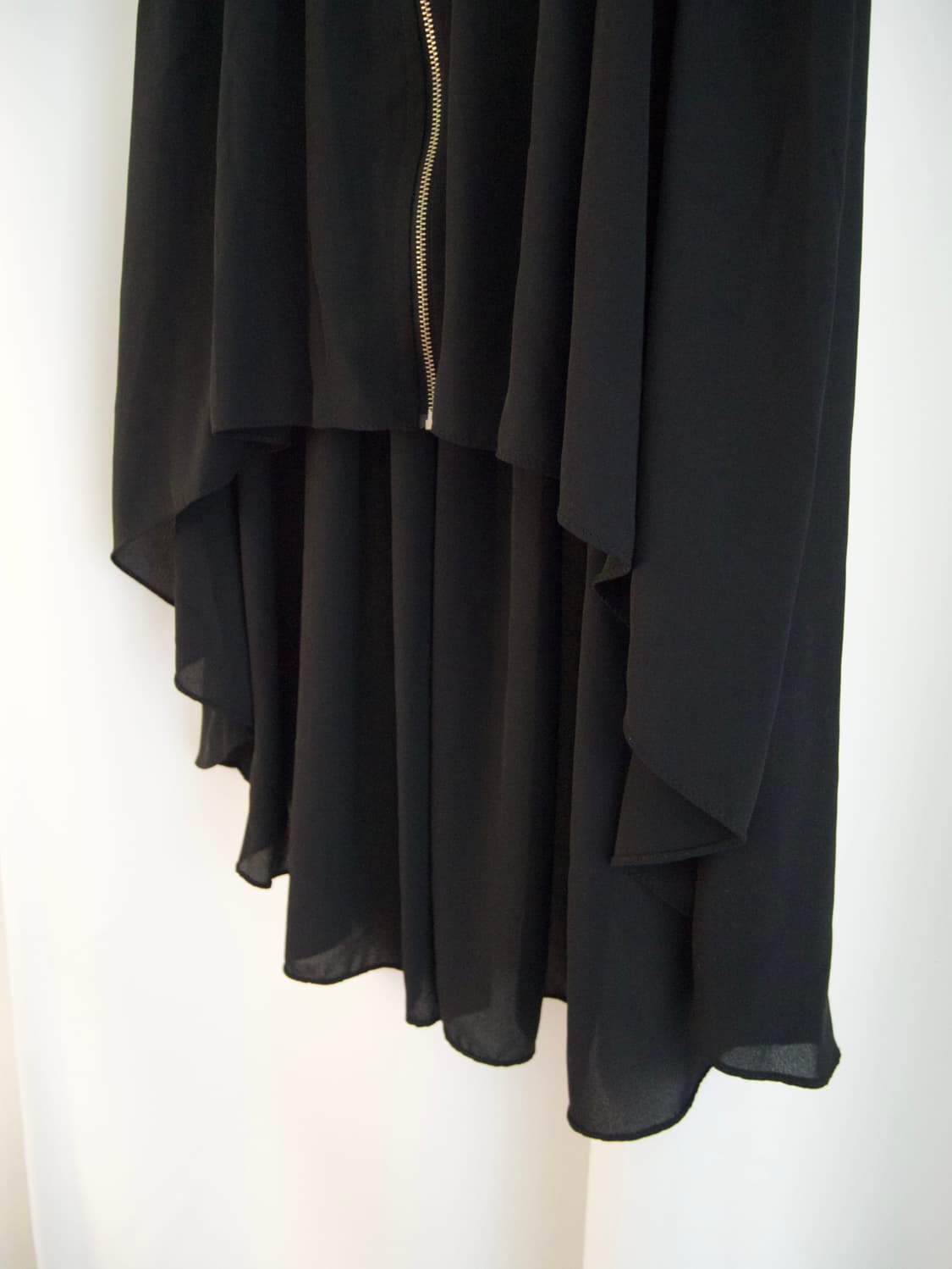 Drape zip unbalance skirt 상품이미지2