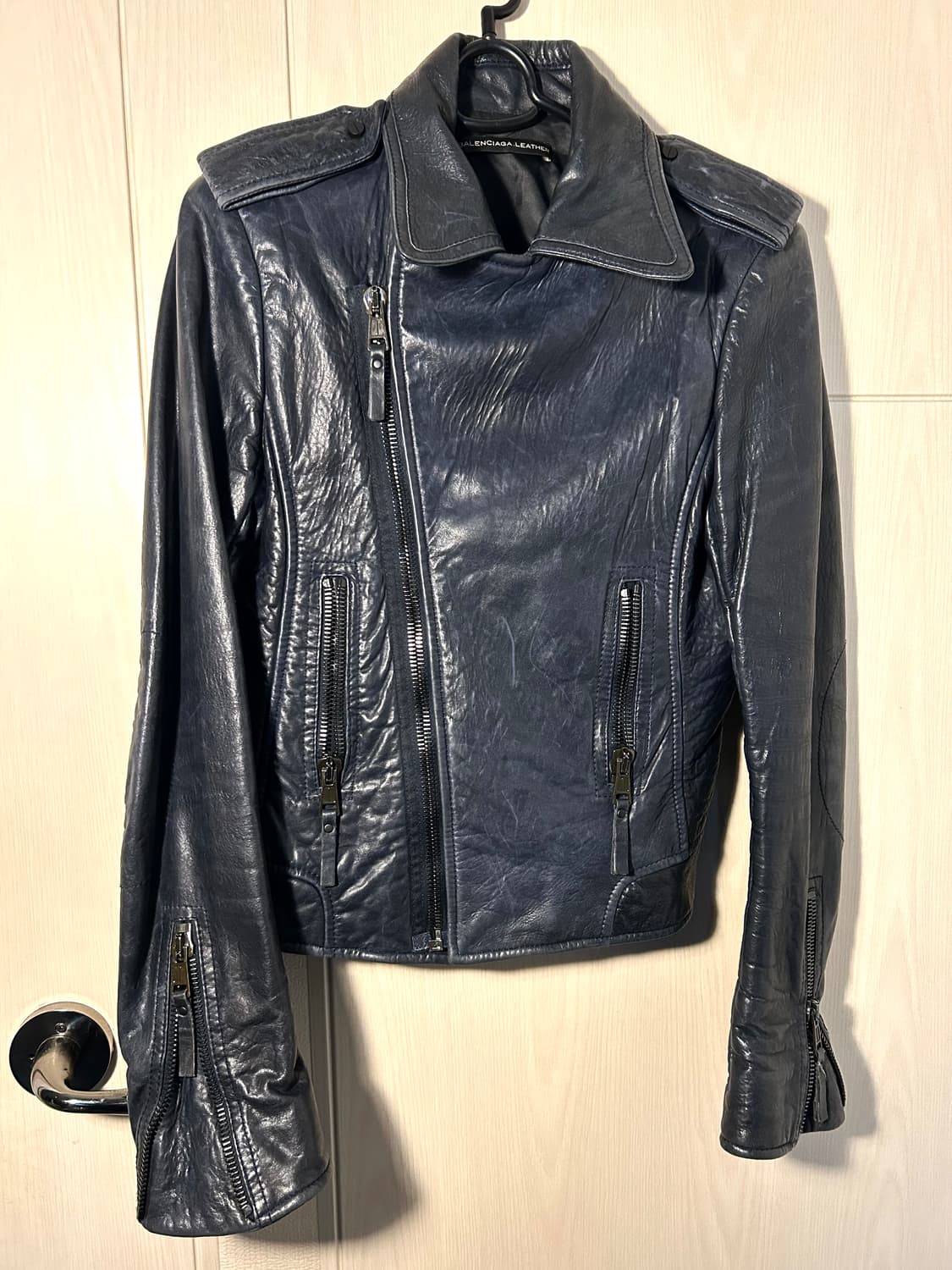 발렌시아가 레더 라이더 양가죽 자켓 상품이미지2
