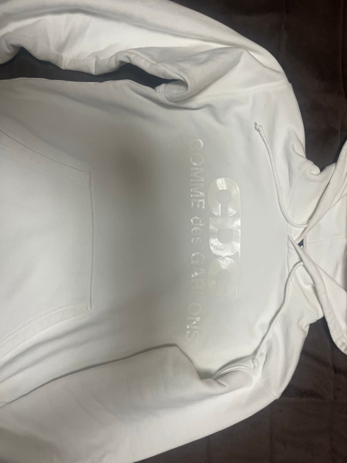 CDG 화이트 후드티 상품이미지1