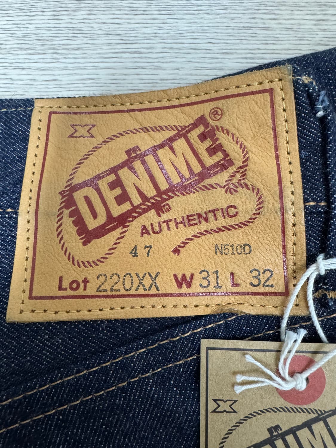 드님 220XX-47 데님팬츠 리지드 새상품 31/32사이즈 상품이미지2
