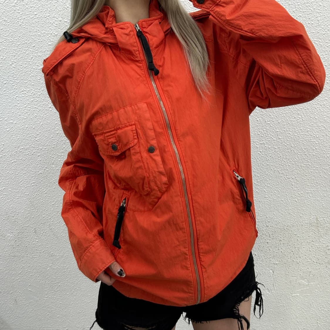 C.P컴퍼니 오렌지 고글 후드 자켓 105 상품이미지2