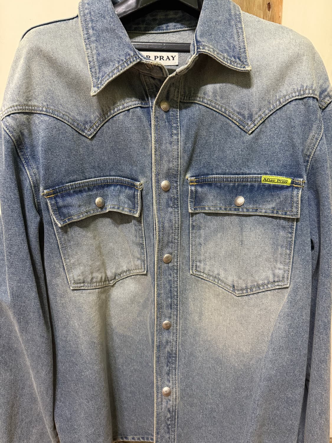 에프터프레이 데님셔츠 L (새상품) 상품이미지1