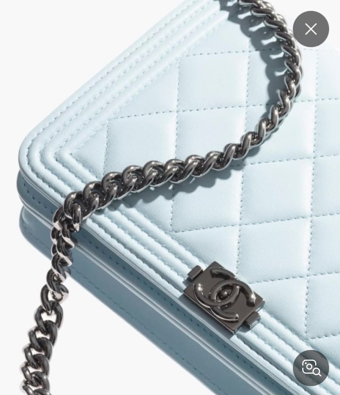 샤넬 보이백 체인 woc 스카이블루 상품이미지5