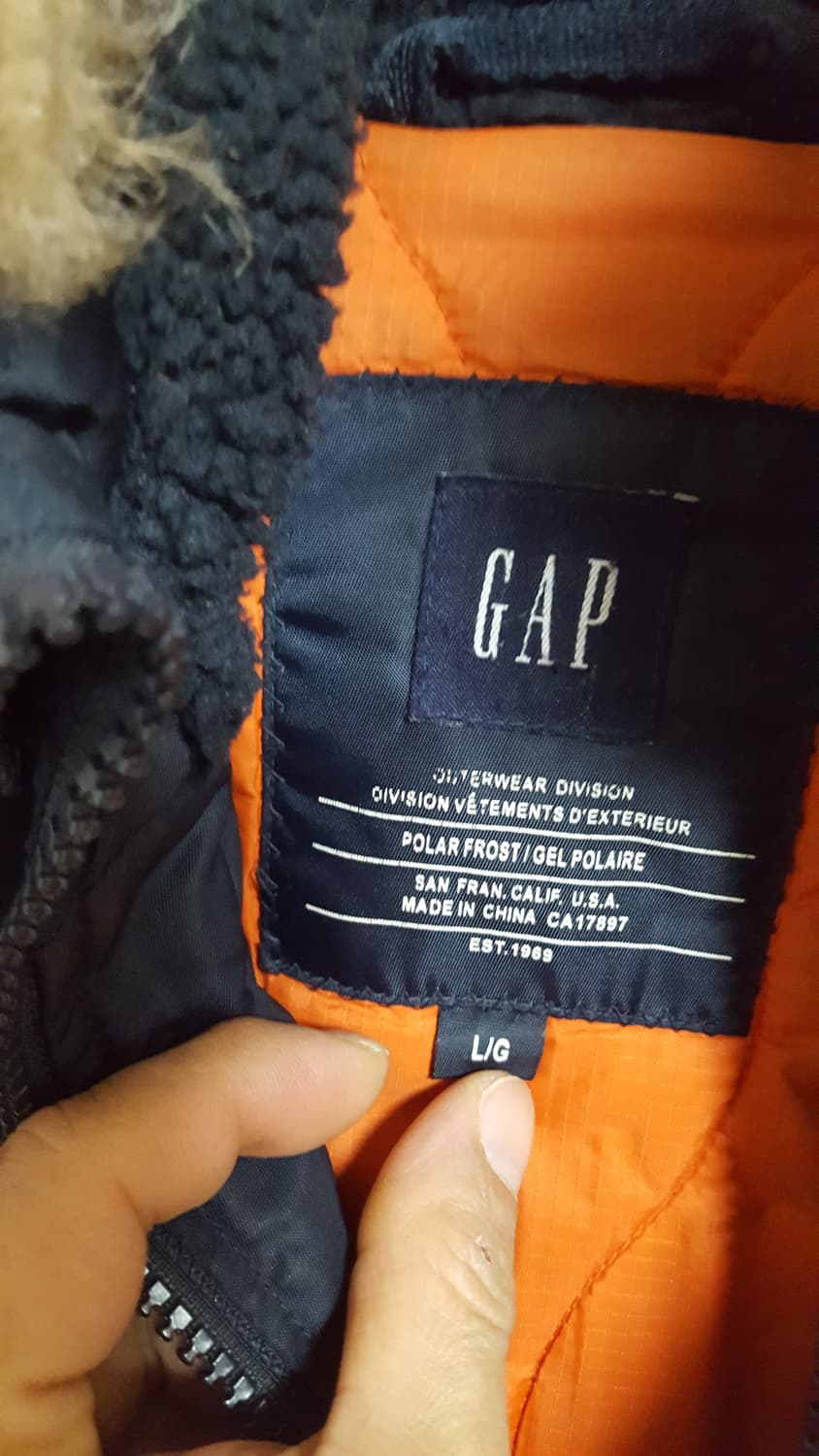 GAP 갭 N3B파카 L 상품이미지2