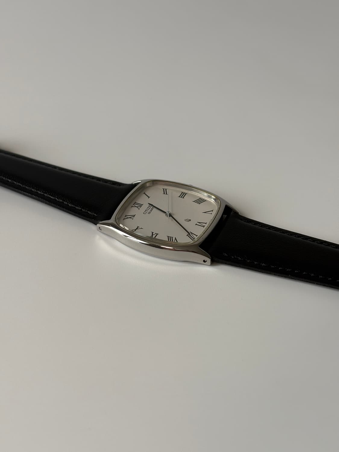 1980s CQ Roman Index Silver Tank Quartz 상품이미지5
