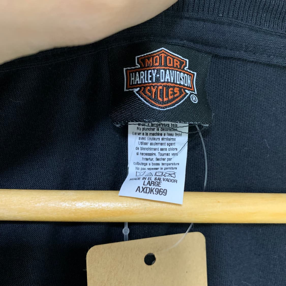 할리데이비슨 빈티지 펑크 프린팅 반팔 티셔츠 브이넥 남녀공용 L 상품이미지5