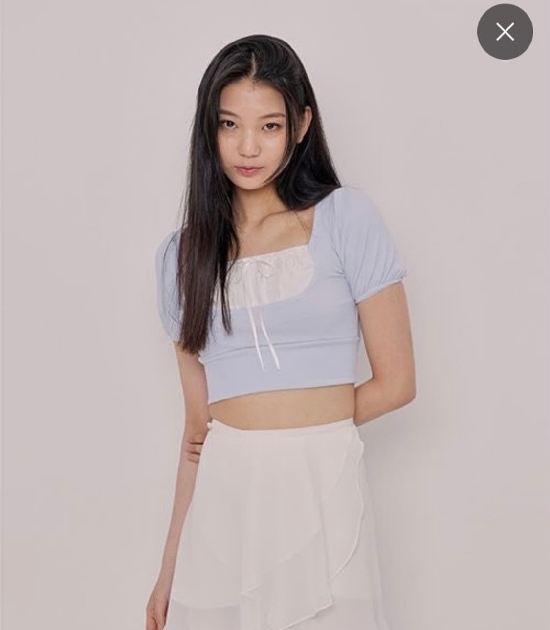 낫유어로즈 데이지탑 블루 상품이미지1