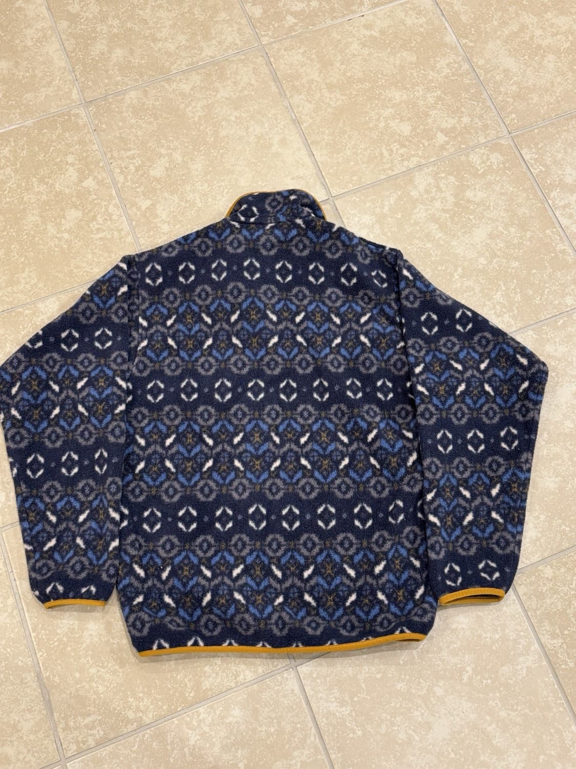 13FW 파타고니아 신칠라 스냅-T 네이비패턴/옐로우 상품이미지3