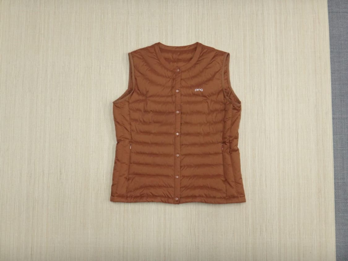 (100) 핑 헝가리 구스 경량 다운 내피 베스트 여성 상품이미지1