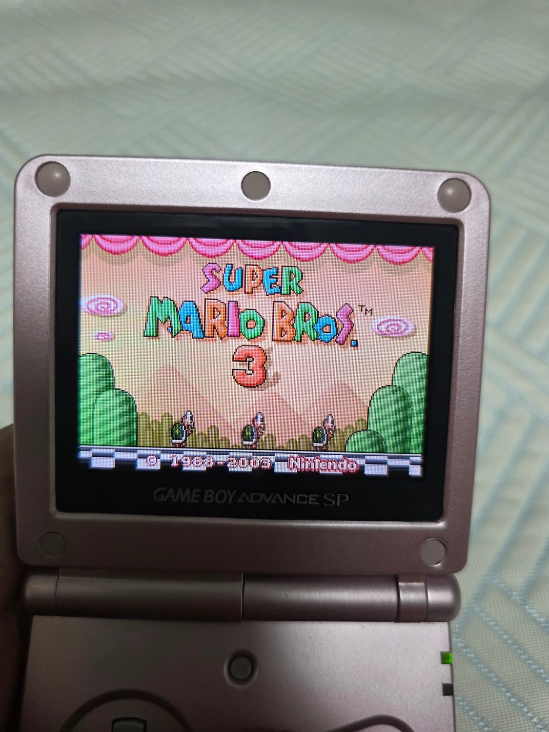 게임보이 어드밴스sp, gba sp 순정 백라이트 핑크 상품이미지6