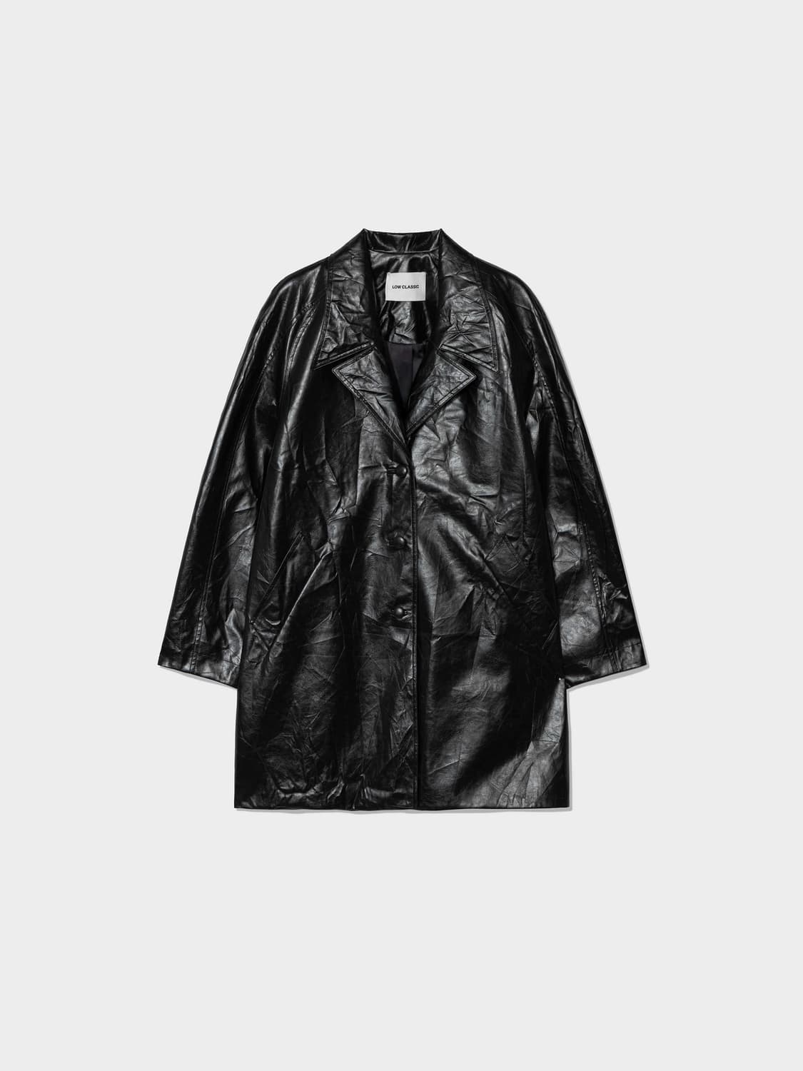 로우클래식 TEXTURED LEATHER HALF COAT 레더 자켓 상품이미지7