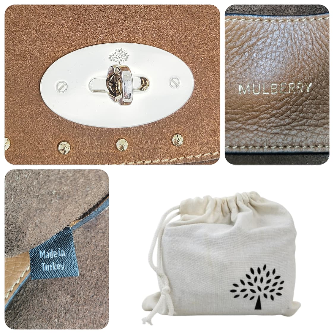 정품 멀버리 헤비 스웨이드 미니 체인 크로스백 상품이미지9