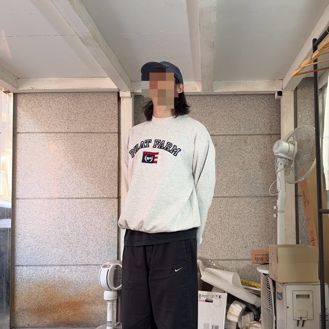 00s 팻 팜 USA 스펠 아웃 로고 맨투맨 상품이미지1