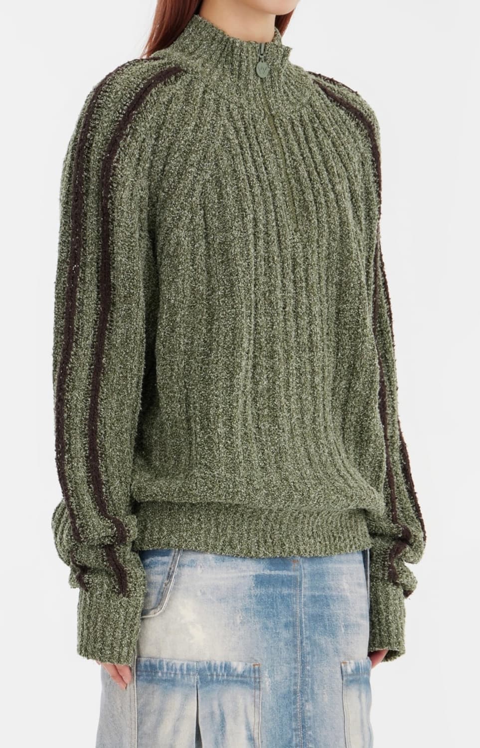 오픈와이와이 하프집업 니트 open yy 상품이미지1