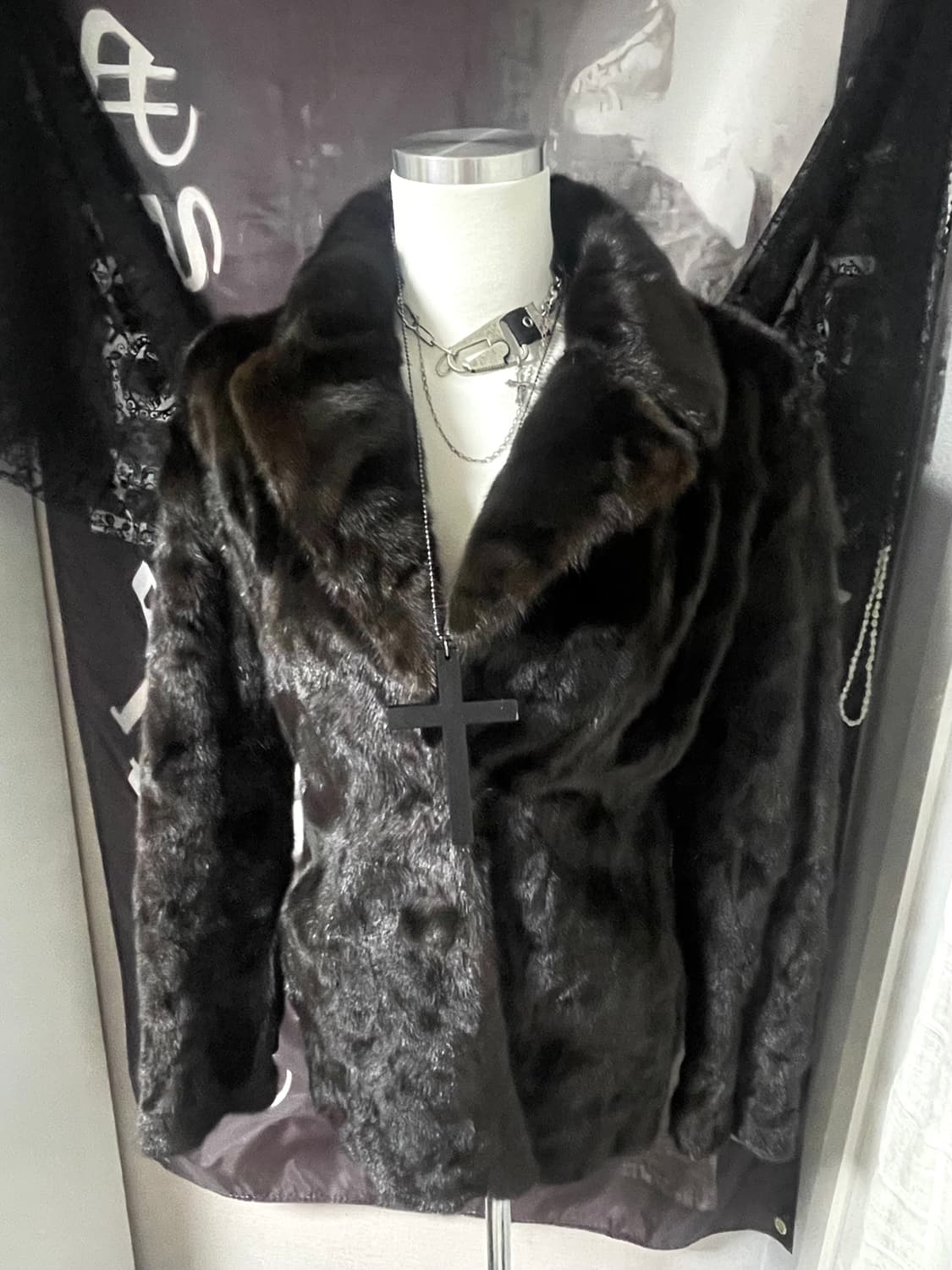 Mink fur jacket 밍크숏코트리얼퍼자켓오네갸루그런지히피핀터깔 상품이미지2