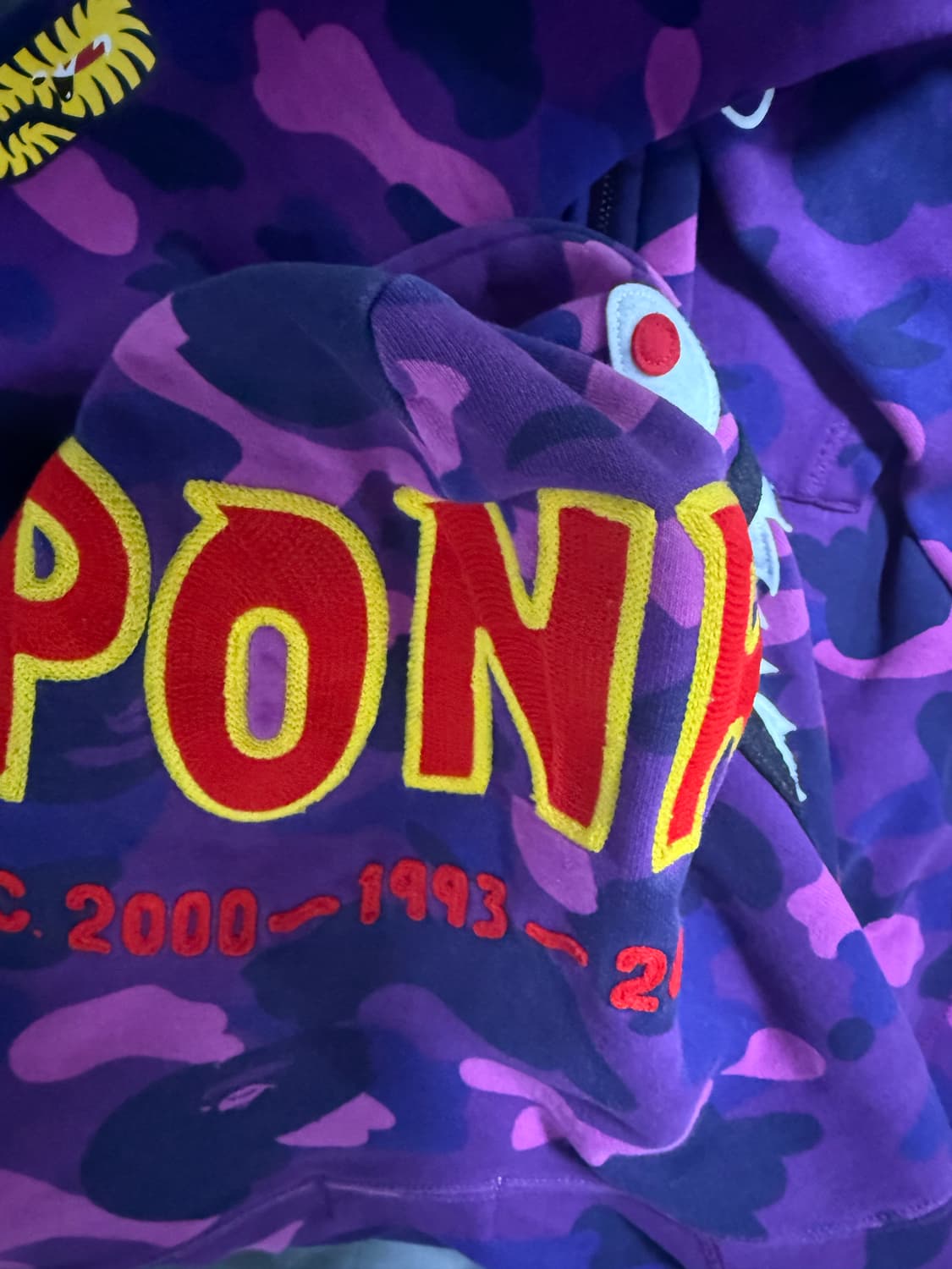 베이프 후드집업 퍼플 상품이미지2