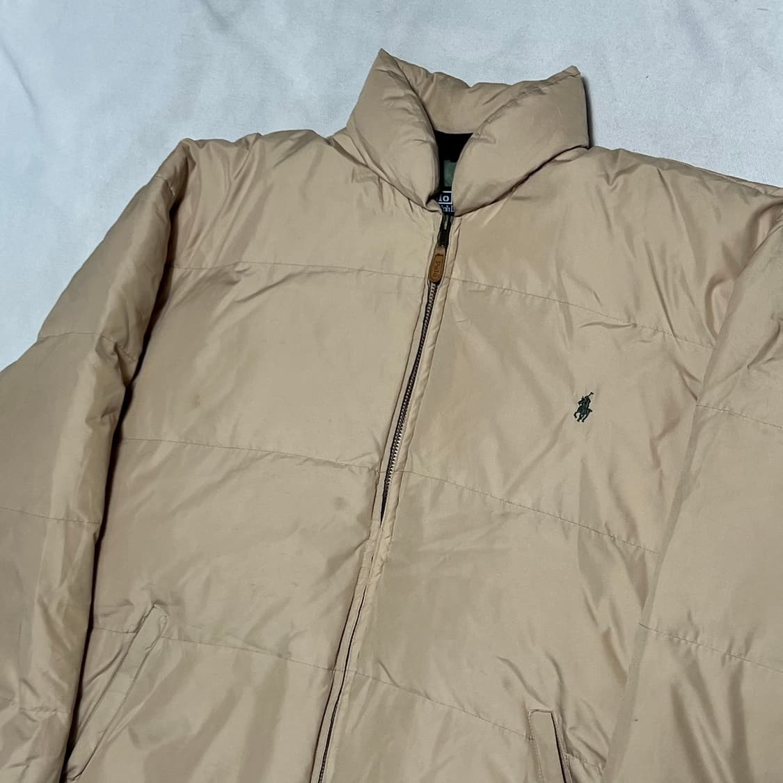 XL 폴로랄프로렌90’s 베이지 푸퍼 패딩 상품이미지1