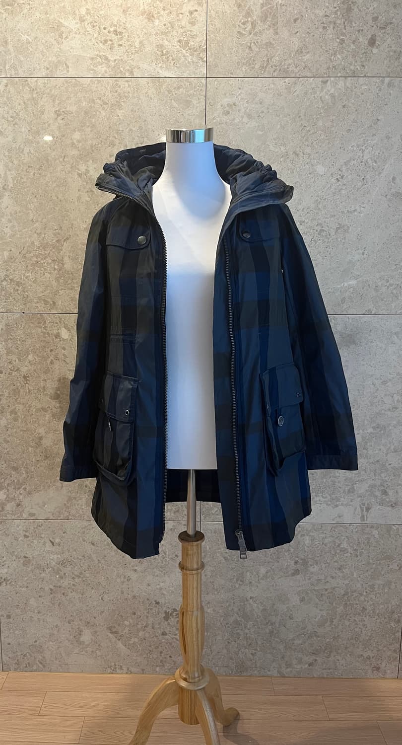 버버리 브릿 여성 체크 바람막이 165/75A 정품 상품이미지2