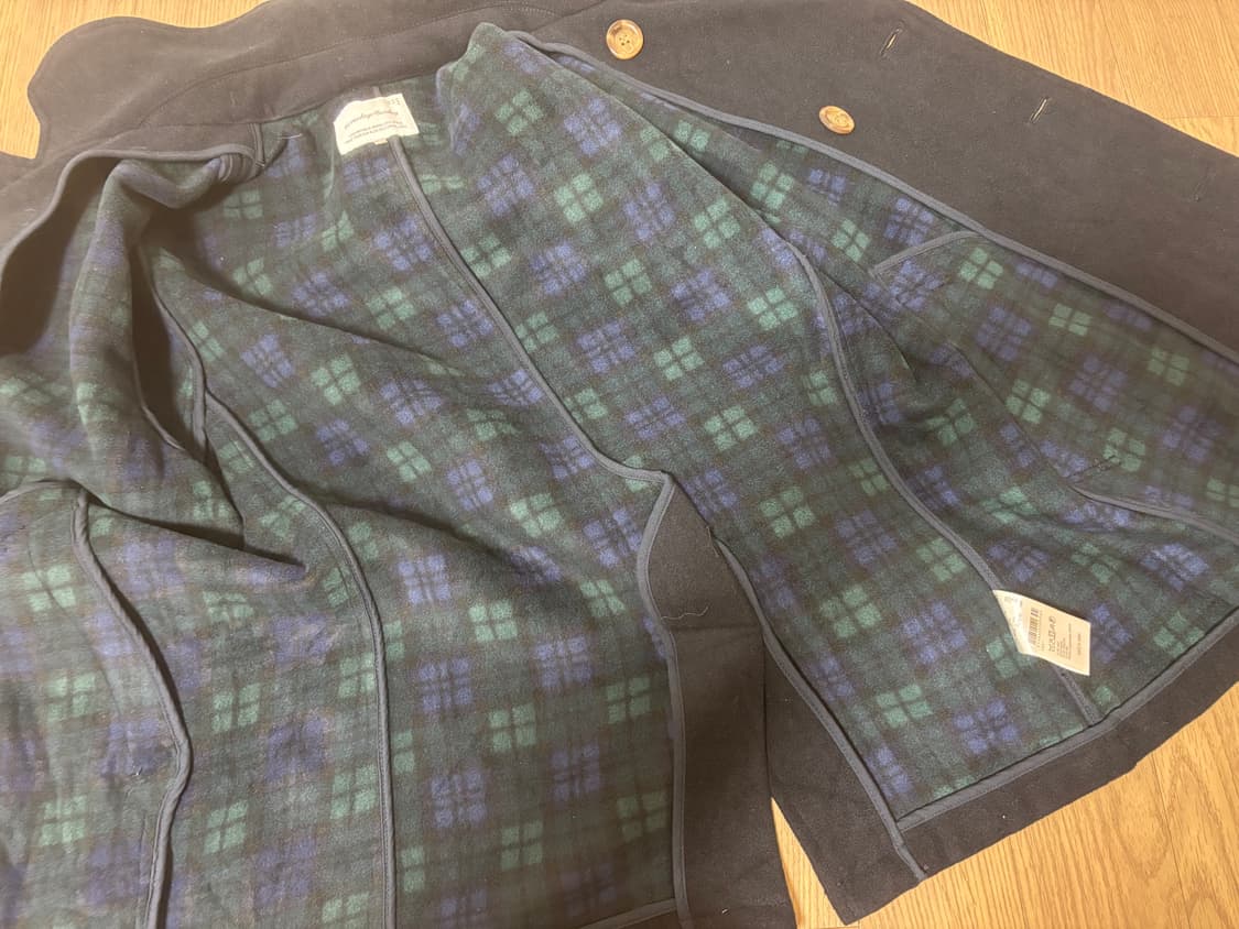 상태최상 모직 더블버튼 울 피코트 자켓 코트  여성 라지 갸루 상품이미지6