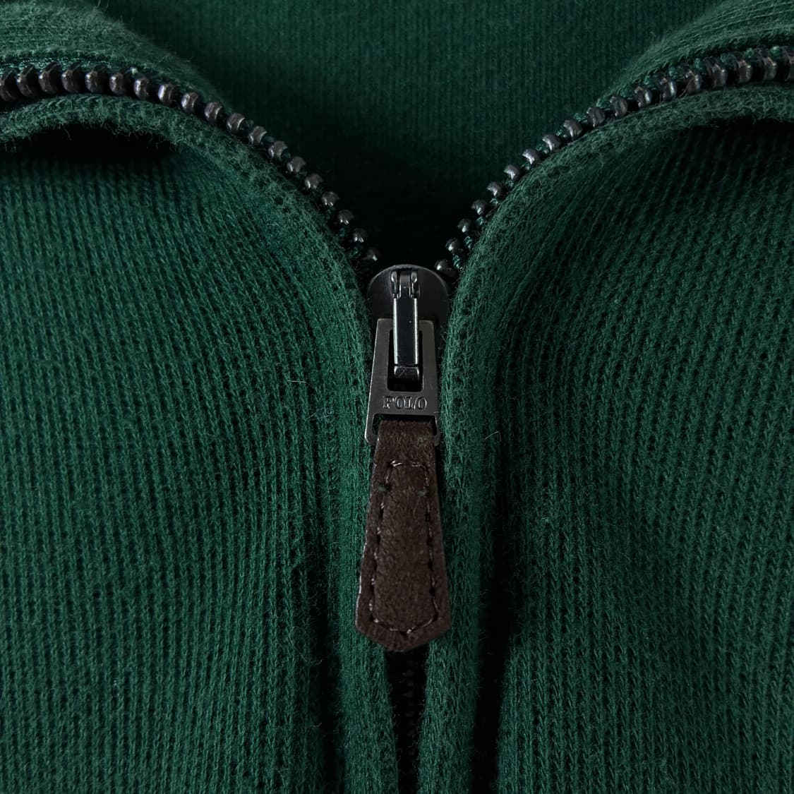 Polo  폴로 랄프로렌 자수 코튼 에스테이트립 그린 반집업 니트  상품이미지4