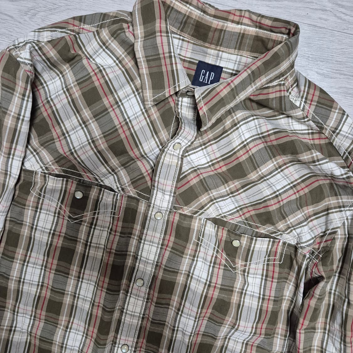 00'S OLD GAP 올드갭 체크 웨스턴 셔츠 상품이미지2