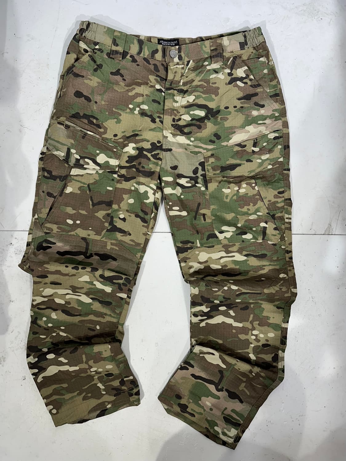 빈티지 베이지 카모 카고 와이드 팬츠 XL 상품이미지4
