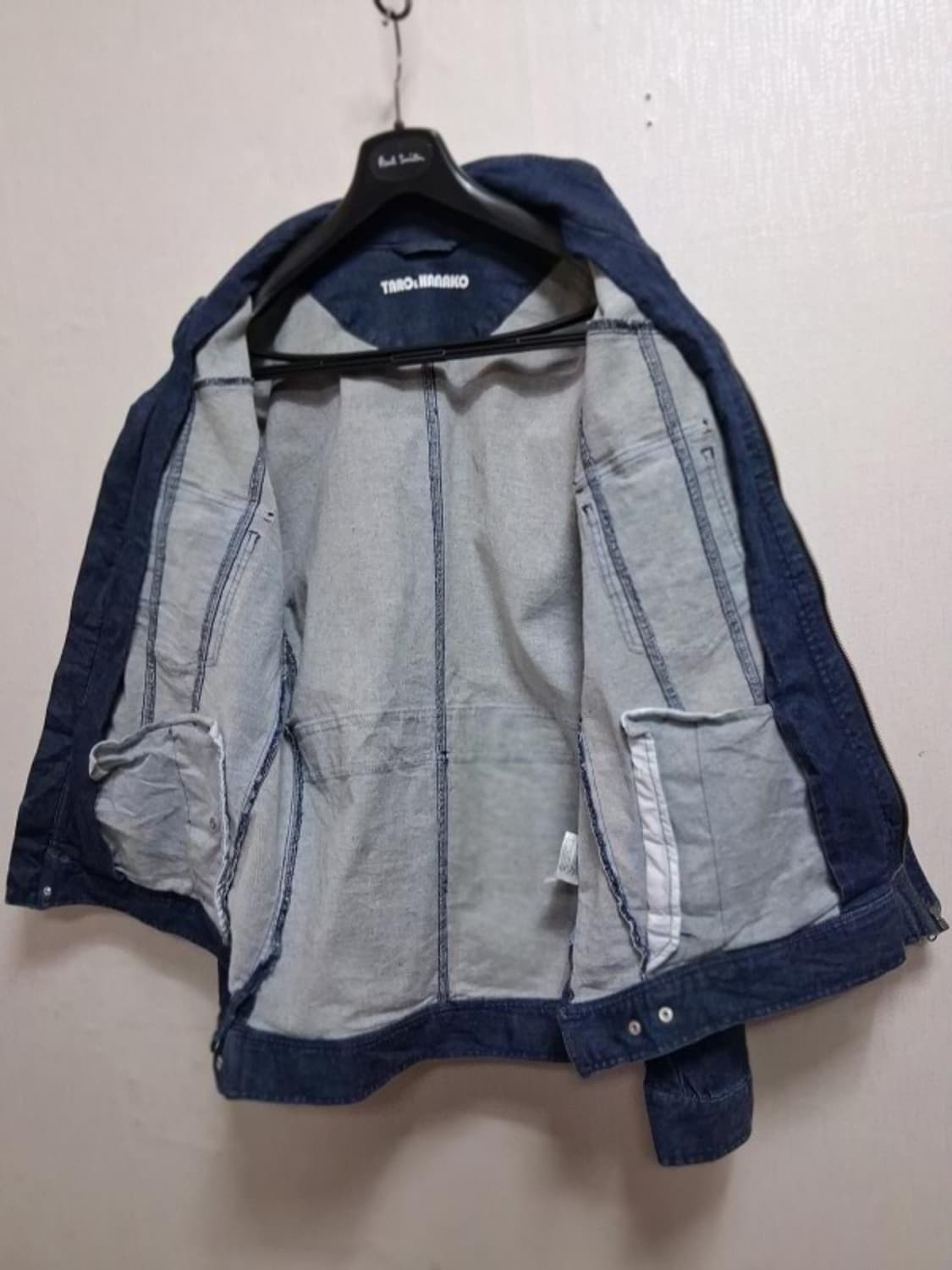 일본구제 PLANT TARO HANAKO 집업버턴 인디고 청쟈켓 남105 상품이미지3