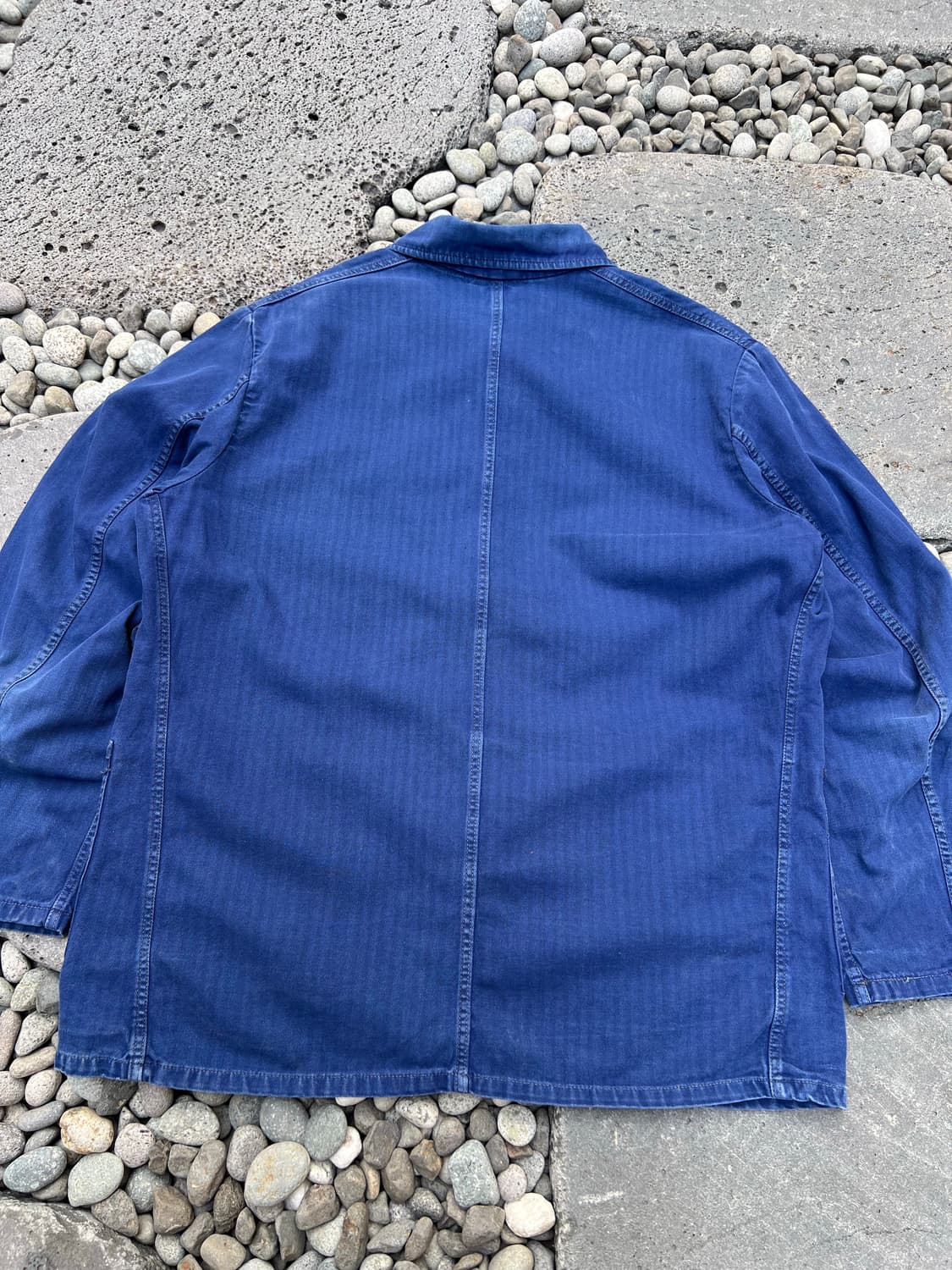 OLD VINTAGE HBT WASHING BLUE 프렌치워크자켓 상품이미지10