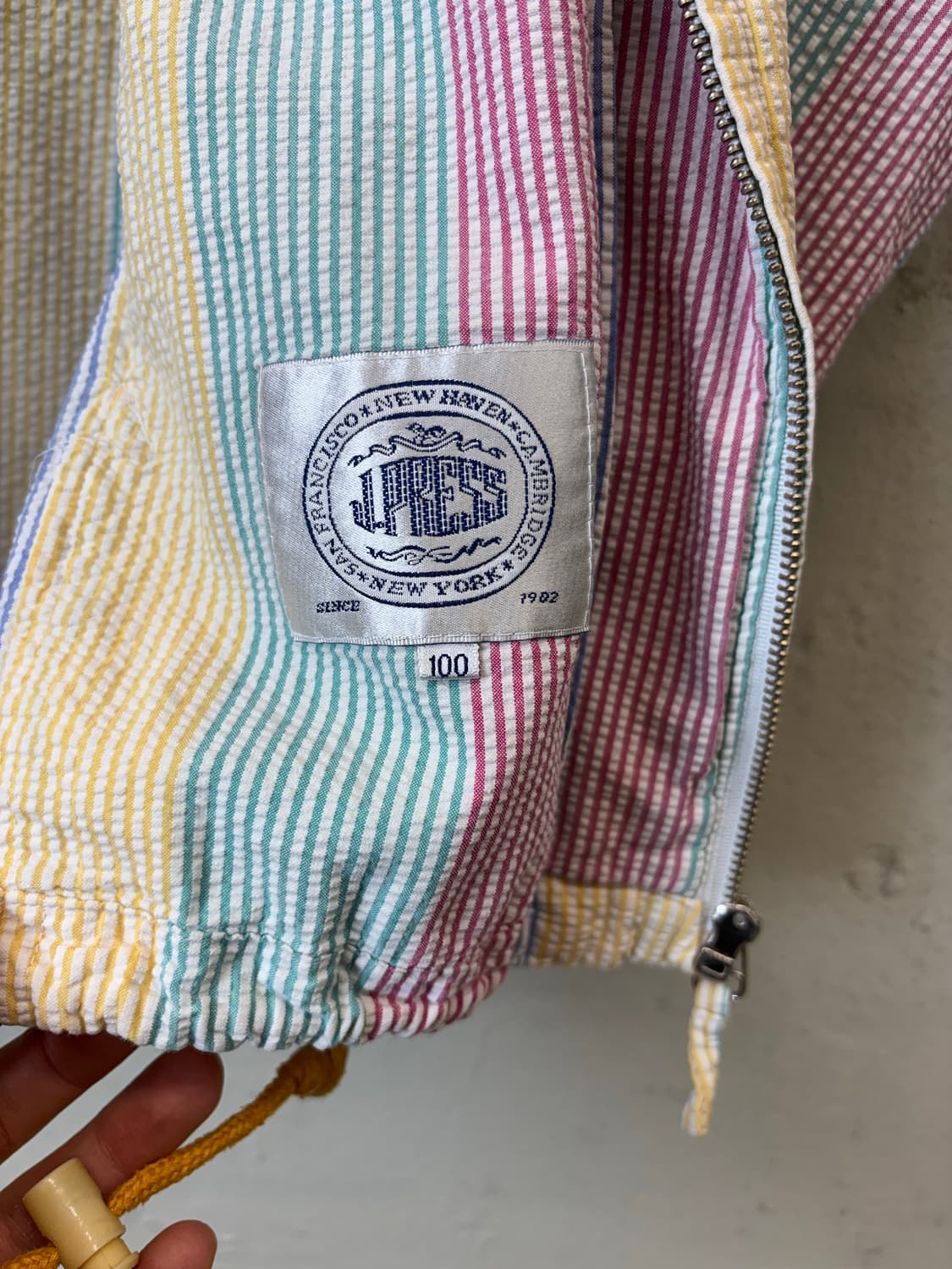 제이프레스 90s 빈티지 스트라이프 시어서커 후드 자켓 상품이미지9