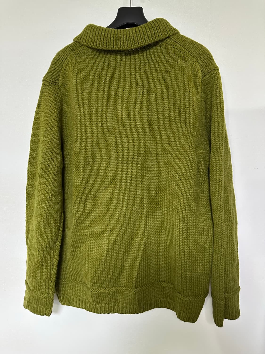 수아레 니트 가디건 카키색 상품이미지2