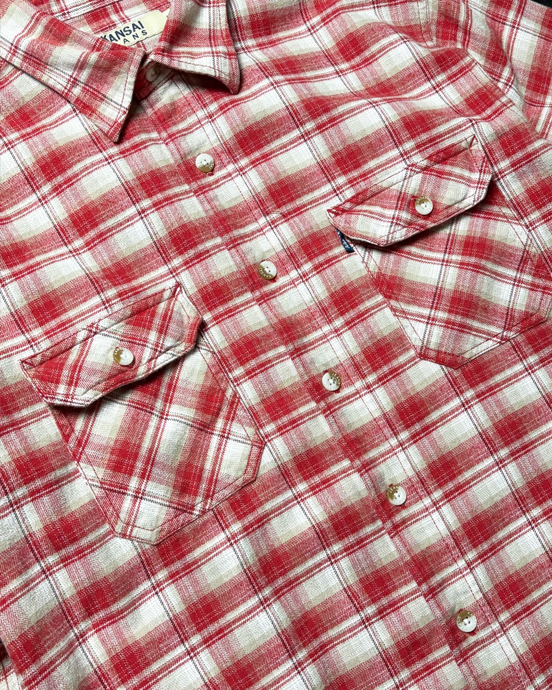 일본빈티지 KANSAI JEANS 체크 셔츠 상품이미지4