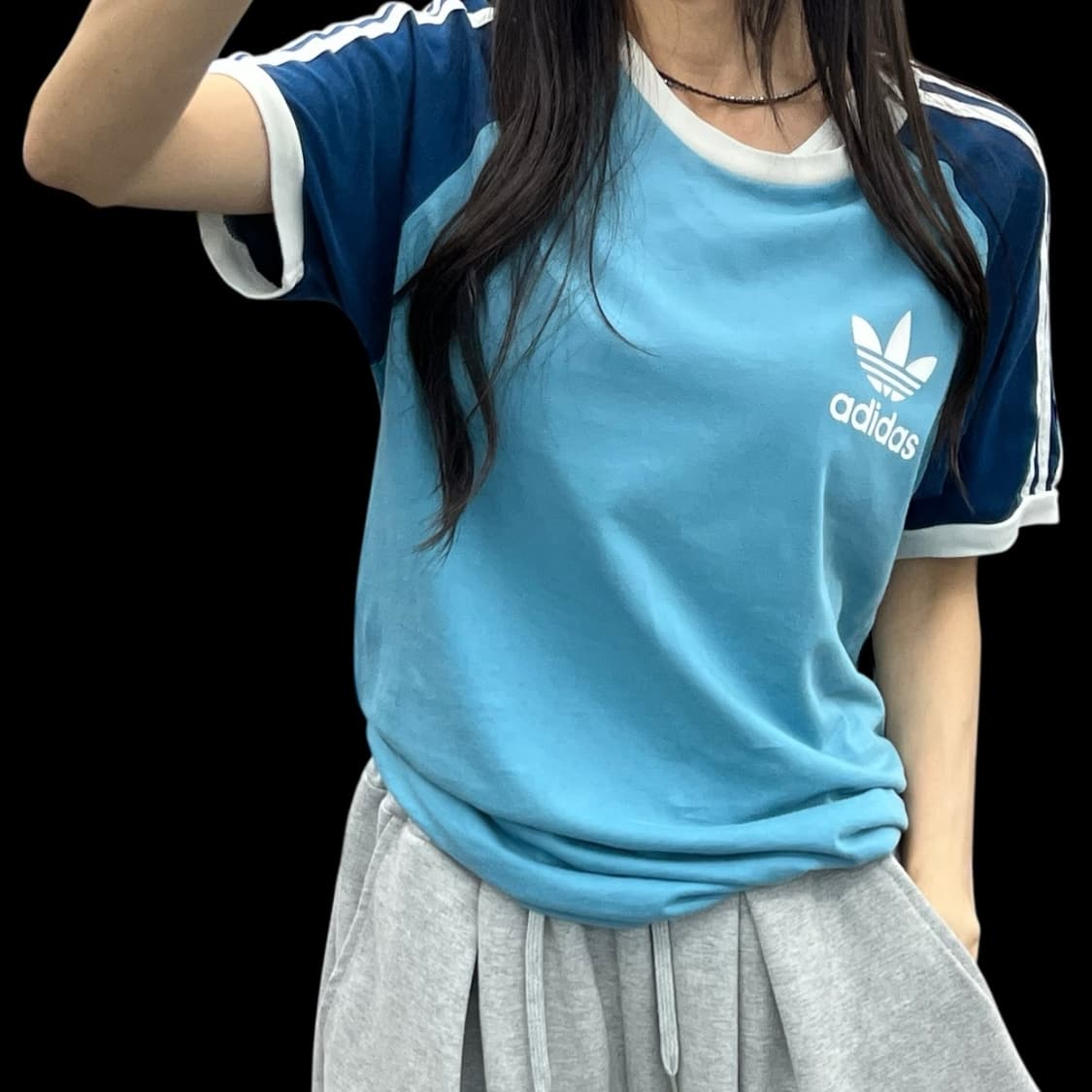 (WOMEN M)아디다스 삼선 반팔-M383 상품이미지1