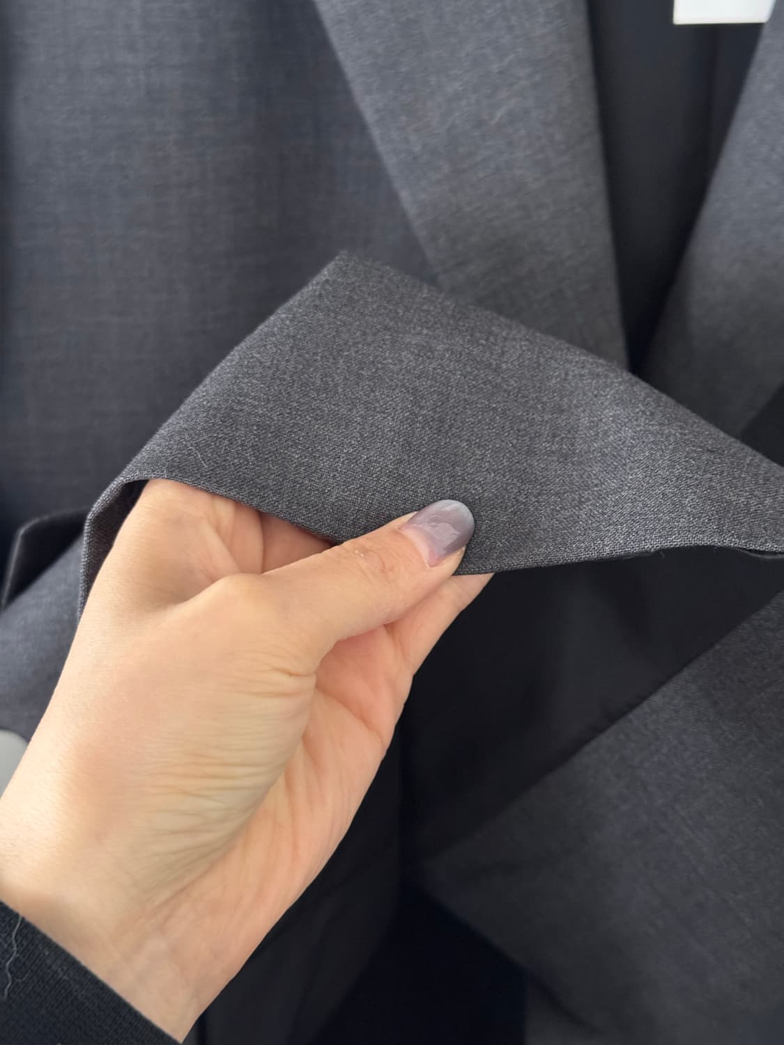 아니에스베(agnès b.) 차콜 그레이 2버튼 울 블레이저  상품이미지8