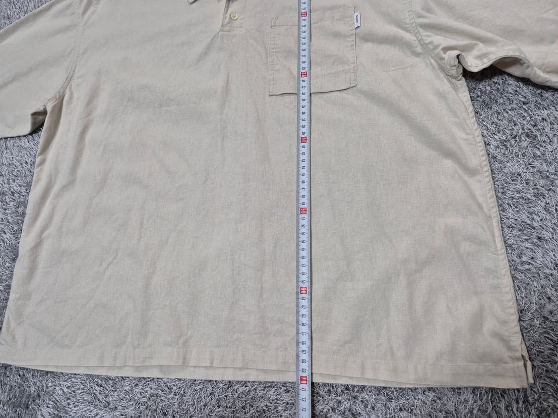 커버낫 남성 린넨 반팔 카라 셔츠 M 상품이미지9
