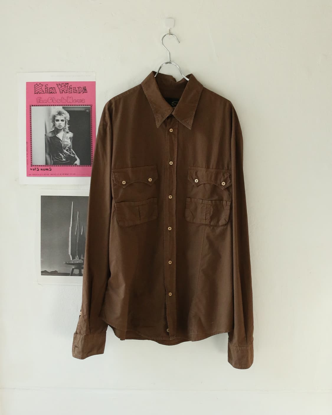 카발리 브라운 웨스턴 셔츠 상품이미지1