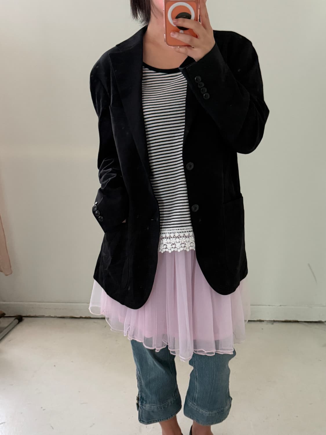 일본빈티지 레이스 슬리브리스 상품이미지8