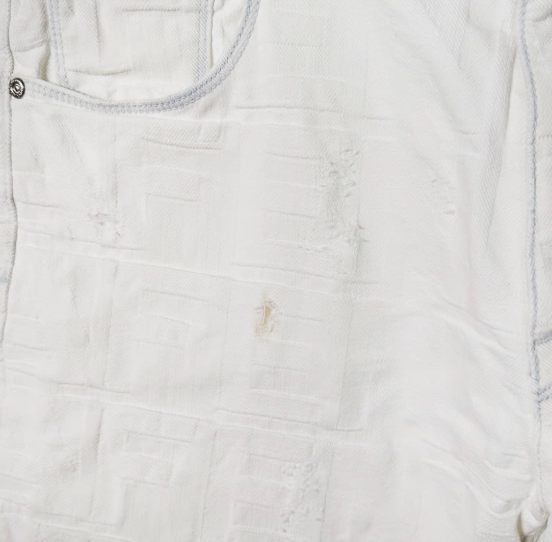 [34] 펜디 x 마크 제이콥스 남성 FF로고 쇼츠 반바지 화이트 상품이미지7